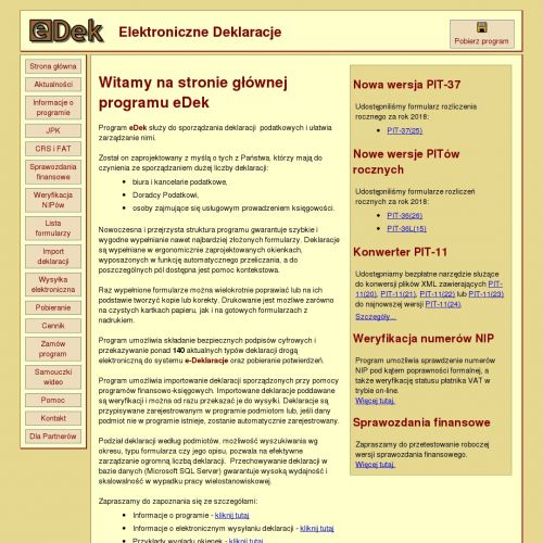 E deklaracje import danych
