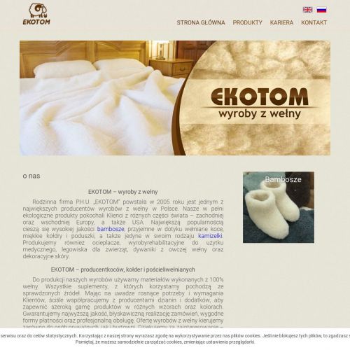 Ekotom wyroby z wełny
