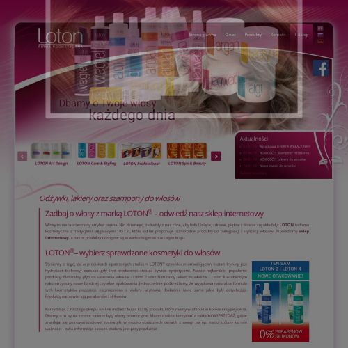 Loton płyn do układania włosów w Słupsku