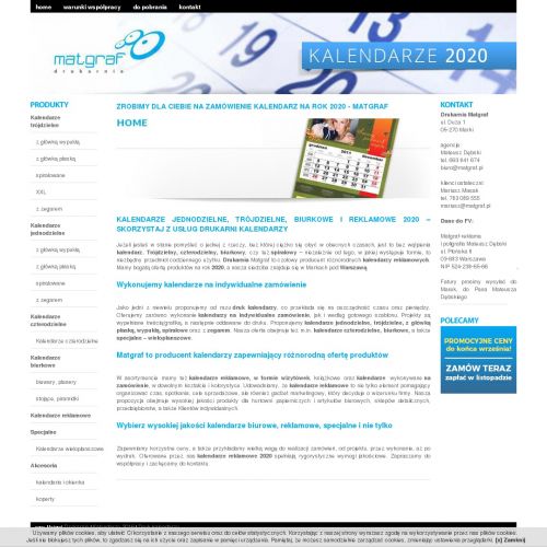 Poznań - kalendarz biuwar