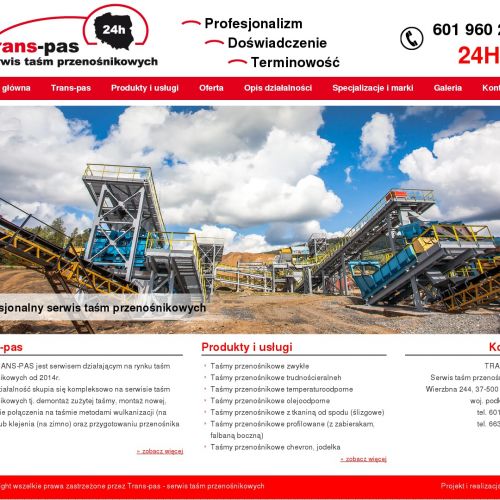 Wymiana taśm przenośnikowych w Warszawie