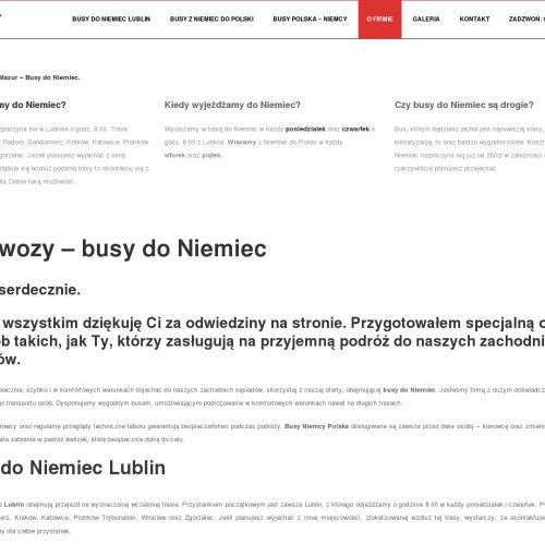 Przewoźnik polska niemcy w Bełchatowie