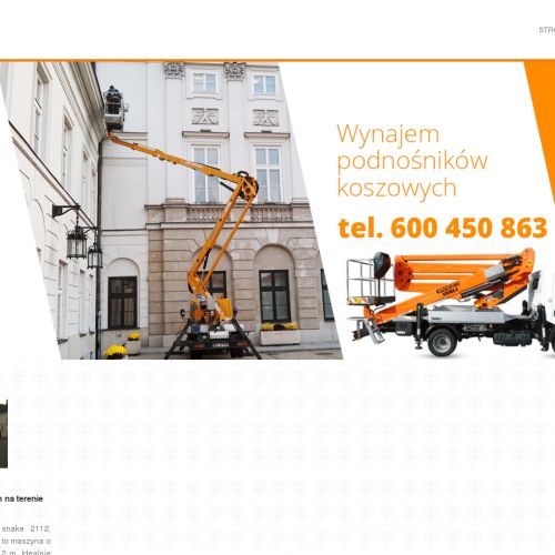 Warszawa - podnośnik koszowy 21 m