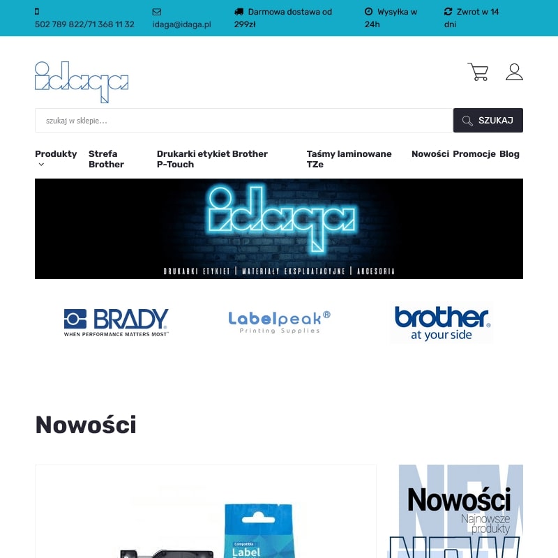 Mini drukarka do etykiet