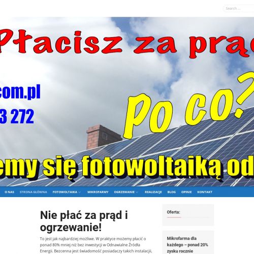 Wejherowo - montaż paneli fotowoltaicznych na dachu