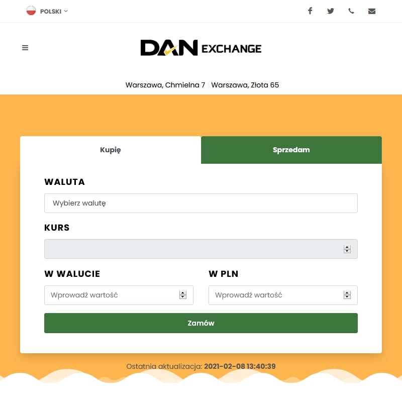 Kantor wymiana walut - Warszawa