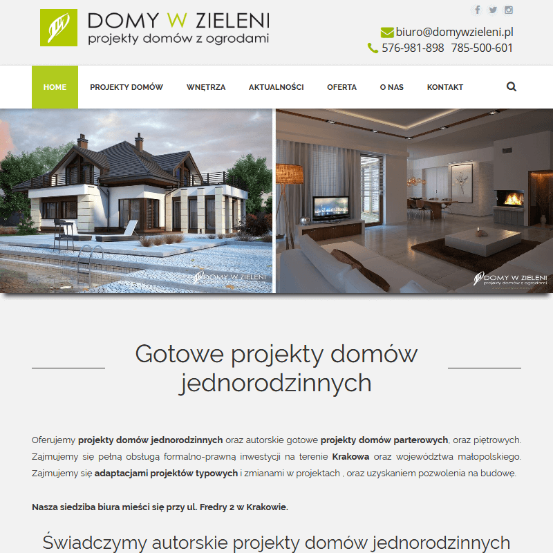 Dom z poddaszem projekt - Kraków