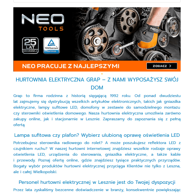 Gniazdka legrand w Lesznie