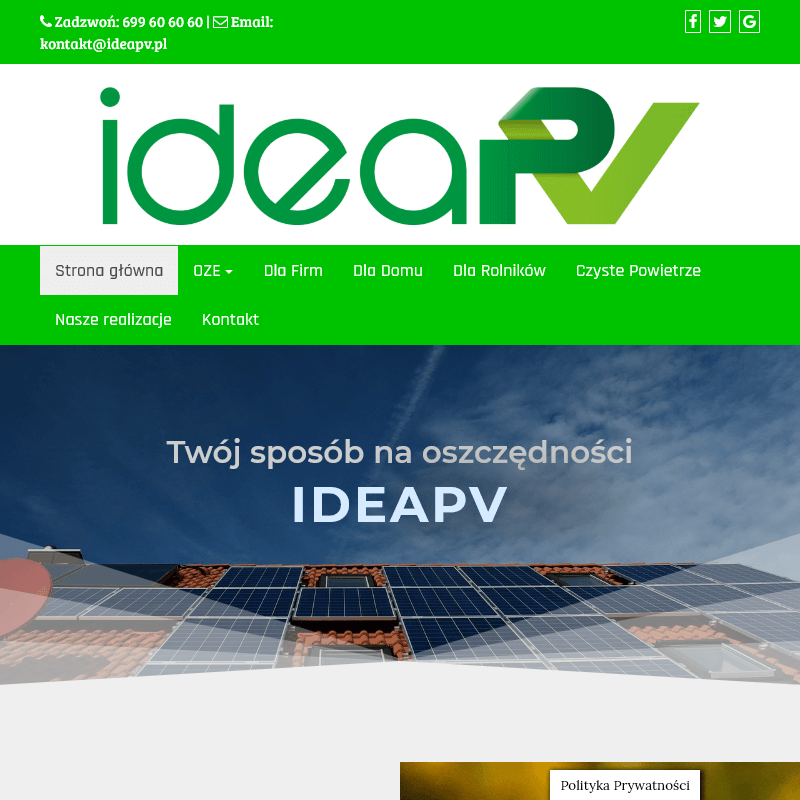 Poznań - instalacje oze