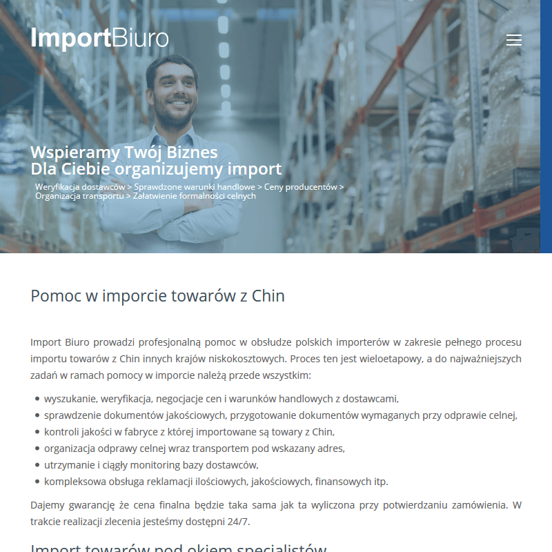 Bezpieczny import z chin