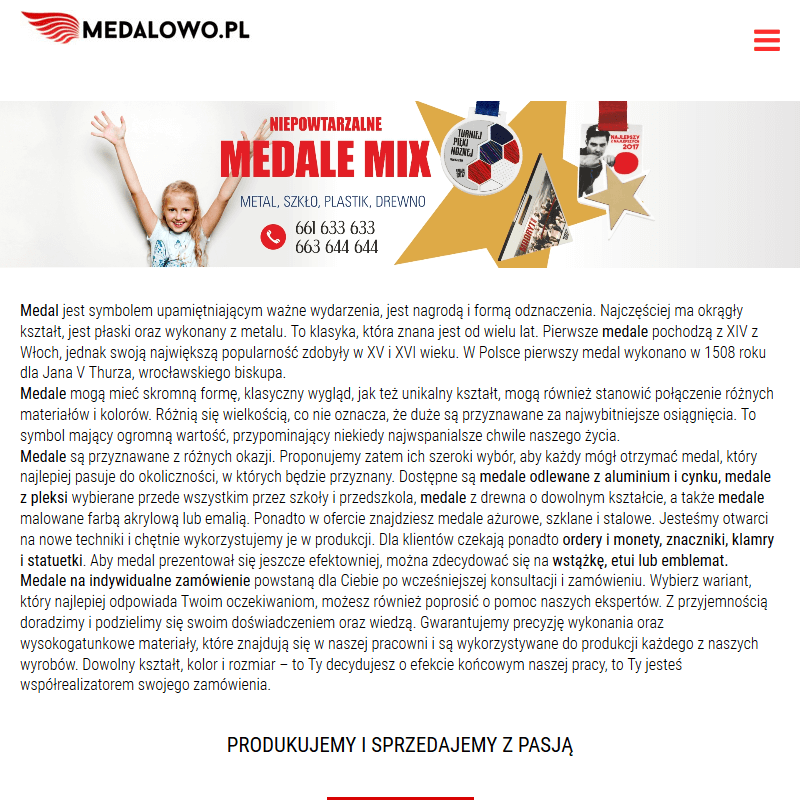 Medale malowane farbą akrylową