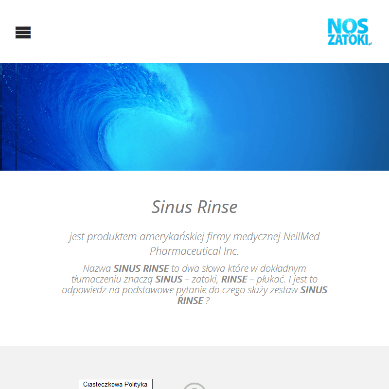 Zestaw do płukania nosa i zatok