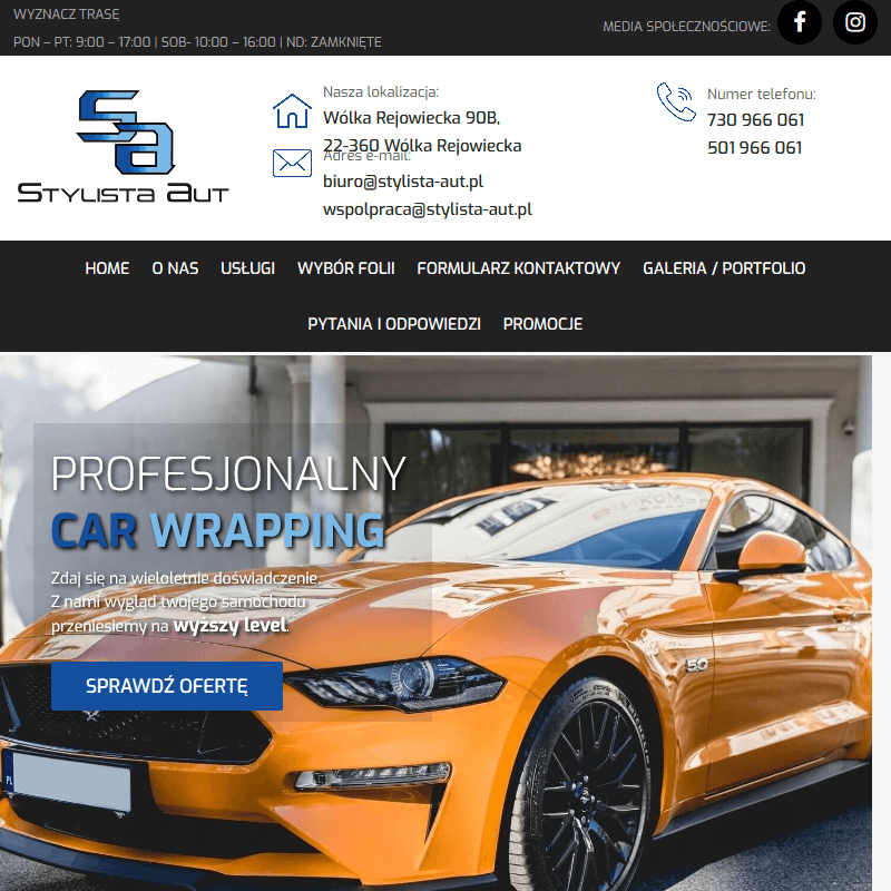 Reklamy na samochód w Hrubieszowie