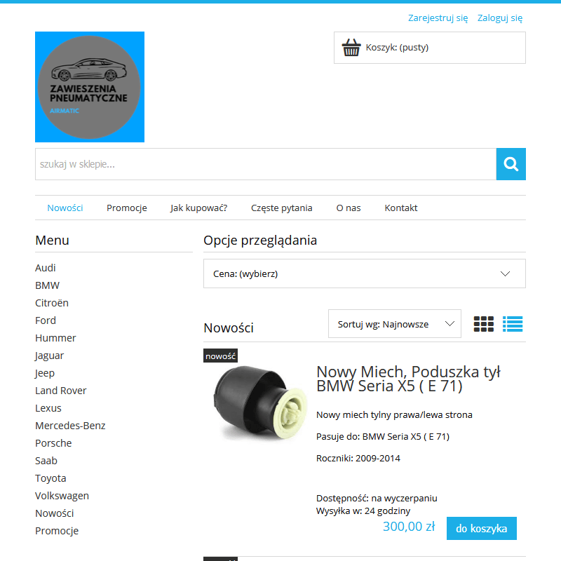 Serwis pneumatyki bmw